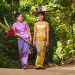 mon villager jungle rafts kanchanaburi river kwai